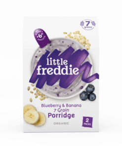 Little Freddie- Organic blueberry & banana 7 grain porridge( Tent Box- 2*80g)