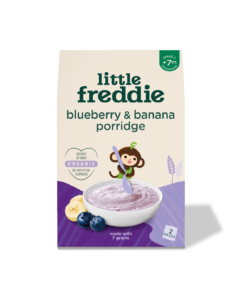 Little Freddie- Organic blueberry & banana 7 grain porridge( Tent Box- 2*80g)