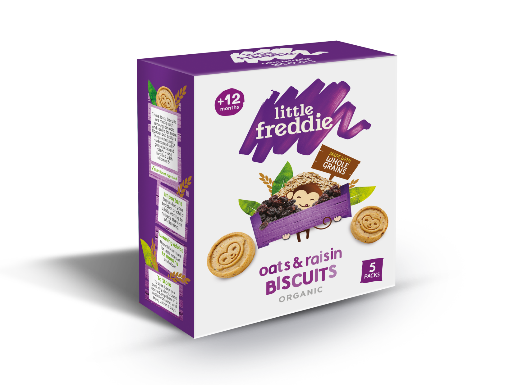 Little Freddie- Organic Oat & Raisin Biscuits | Organic7days Malaysia