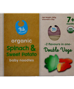 Bib Gourmet Organic Spinach & Sweet Potato Baby Noodles (30g x 8)