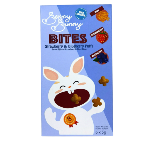 Benny Bunny Bites- Strawberry & Blueberry Puffs- 30g (8m+)