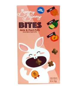 Benny Bunny Bites- Apple & Peach Puffs- 30g (8m+)