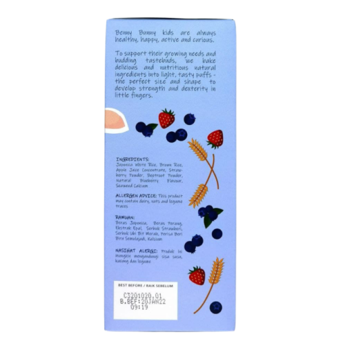 Benny Bunny Bites- Strawberry & Blueberry Puffs- 30g (8m+) - Image 4