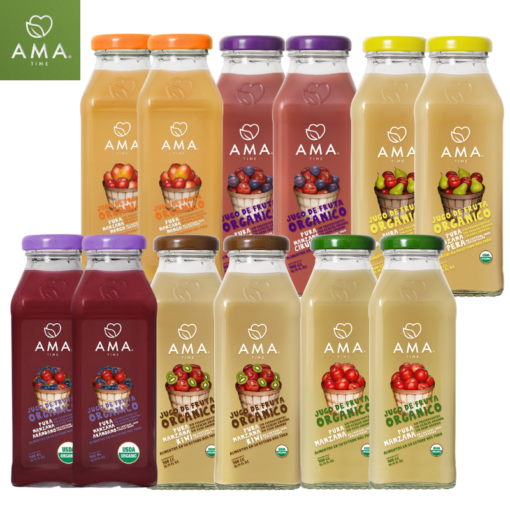 AMA Time 100% Organic Juice 300ml- Mix of 12