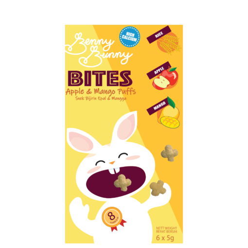 Benny Bunny Bites- Apple & Mango Puffs- 30g (8m+)